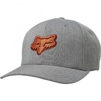 Pánská kšiltovka Fox Transposition Flexfit Hat Grey/Oragne