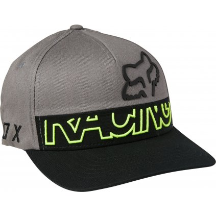Pánská kšiltovka Fox Skew Flexfit Hat Pewter