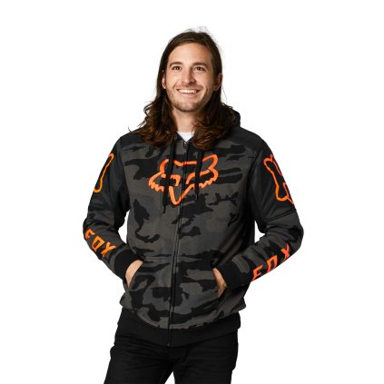 Pánská mikina s kožíškem FOX Paydirt Sasquatch Fleece Black Camor