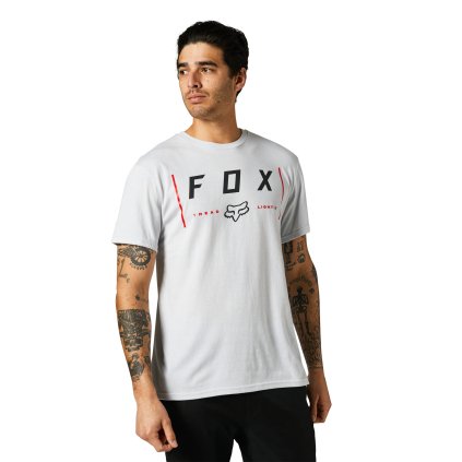 Pánské triko FOX Simpler Times Ss Tee Light Heather Grey