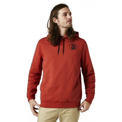 Pánská mikina Fox Racing Going Pro Pullover Fleece Red Clear