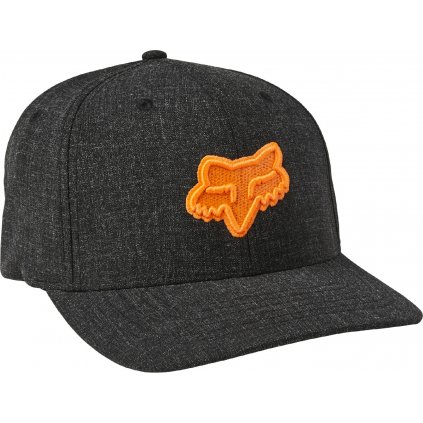 Pánská čepice Fox Transposition Flexfit Hat Black/Orange