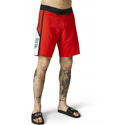 Pánské plavky Fox Racing Dvide 19" Boardshort - Fluo Red