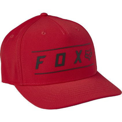 Pánská kšiltovka Fox Racing Pinnacle Tech Flexfit Flame Red