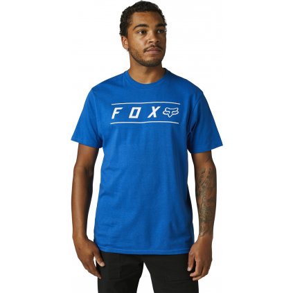 Pánské triko Fox Racing Pinnacle Ss Premium Tee - Royal Blue