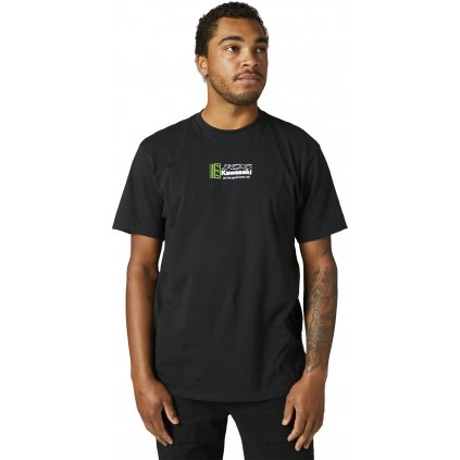 Pánské triko Fox Kawi Ss Premium Tee - Black