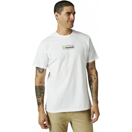 Pánské triko Fox Kawi Ss Premium Tee - Optic White