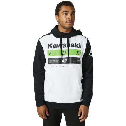 Pánská mikina Fox Kawi Stripes Po Fleece - Black/White