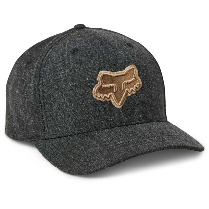 Pánská kšiltovka Fox Transposition Flexfit Hat - Heather Black