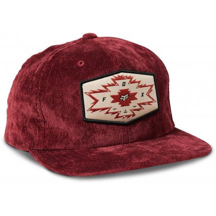 Pánská kšiltovka Fox Full Flux Sb Hat - Dark Maroon