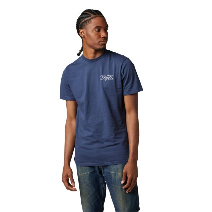 Pánské triko Fox Out And About Ss Prem Tee - Deep Cobalt