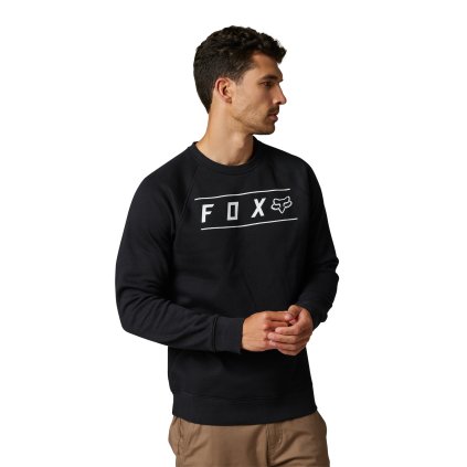 Pánská mikina Fox Pinnacle Crew Fleece - Black/White