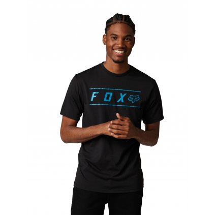 Pánské triko Fox Pinnacle Ss Tech Tee - Black/Blue