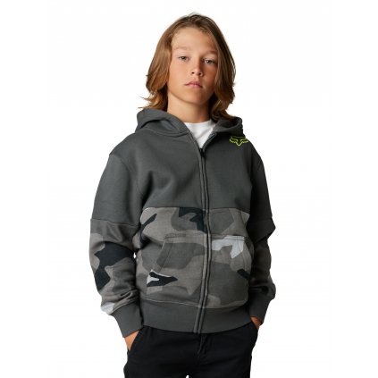 Dětská mikina Fox Yth Lindon Zip Fleece - Black Camor