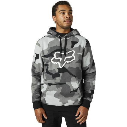 Pánská mikina Fox Legacy Foxhead Camo Po Fleece - Black Camor
