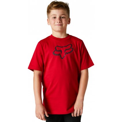 Dětské triko Fox Youth Legacy Ss Tee - Flame Red