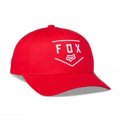 Dětská kšiltovka Fox Yth Shield 110 Snapback Hat - Flame Red