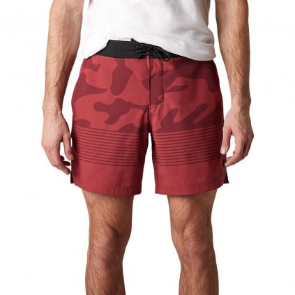 Pánské plavky Fox Vzns Camo Hybrid Short - Scarlet