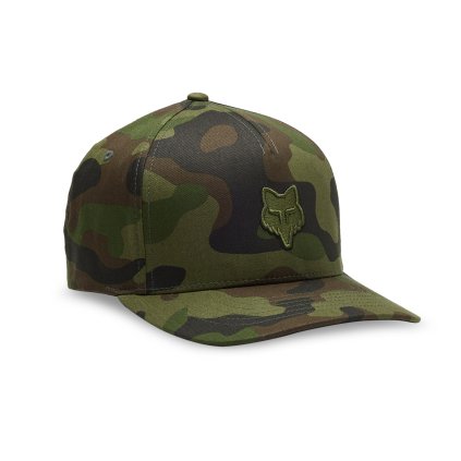 Pánská kšiltovka Fox Fox Head Flexfit Hat - Green Camo