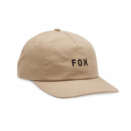 Pánská kšiltovka Fox Wordmark Adjustable Hat - Taupe