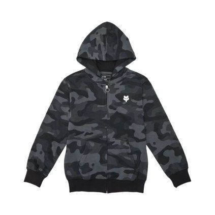 fox youth fox head camo zip hoodie