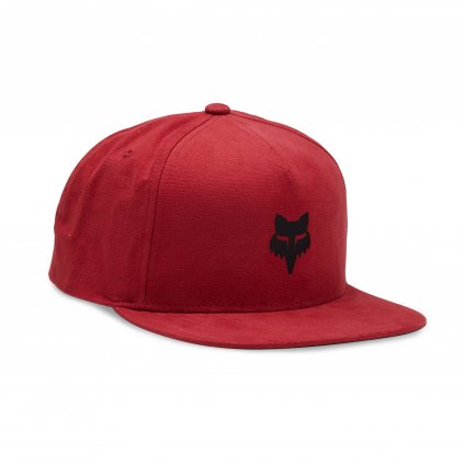 Pánská kšiltovka Fox Fox Head Snapback Hat - Flame Red