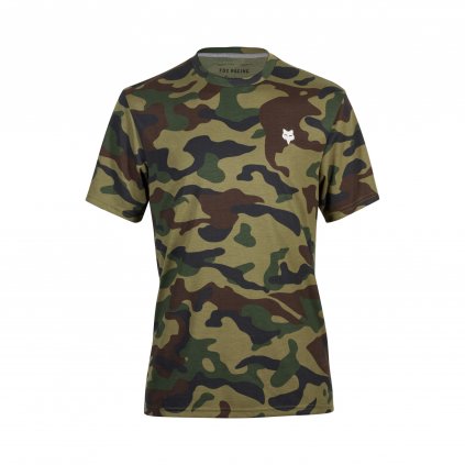 Pánské triko Fox Fox Head Ss Tech Tee Camo - Green Camo