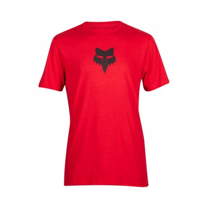 Pánské triko Fox Fox Head Ss Prem Tee - Flame Red