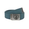 volcom guertel circle web belt service blue