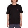 Pánské triko Volcom Stone Blanks Bsc Sst - Black