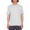 Pánské triko Volcom Stone Blanks Bsc Sst - Heather Grey