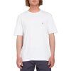 Pánské triko Volcom Stone Blanks Bsc Sst - White