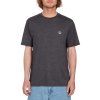 Pánské triko Volcom Circle Blanks Hth Sst - Heather Black