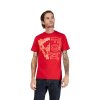 Pánské triko Fox Image Skull Ss Prem Tee - Cardinal