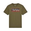 Pánské triko Fox Equipped Ss Prem Tee - Olive Green