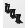 Ponožky Volcom Full Stone Sock 3Pk - Black