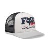 Dětská kšiltovka Fox Yth Checker Mesh Trucker Hat - White