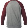 4061 1 panska mikina fox apex crew fleece grey red