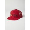 Dětská čepice Fox Youth Apex Snapback Hat Red/Black OS