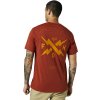 7923 panske tricko fox racing calibrated ss tech tee red clear