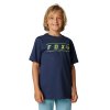 Dětské triko Fox Yth Pinnacle Ss Tee - Deep Cobalt