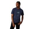 Pánské triko Fox Nuklr Ss Tech Tee - Heather Deep Cobalt