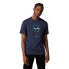 Pánské triko Fox Nuklr Ss Tech Tee - Heather Deep Cobalt