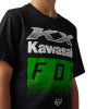 Dětské triko Fox Youth Fox X Kawi Ss Tee - Black