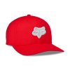 Pánská kšiltovka Fox Transposition Flexfit Hat - Light Grey/Red