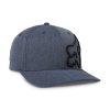 Pánská kšiltovka Fox Clouded Flexfit 2.0 Hat - Heather Deep Cobalt
