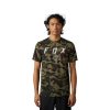 Pánské triko Fox Vzns Ss Tech Tee Camo - Green Camo