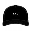 Pánská kšiltovka Fox Wordmark Adjustable Hat - Black