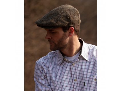 oakmoor flat cap charcoal model