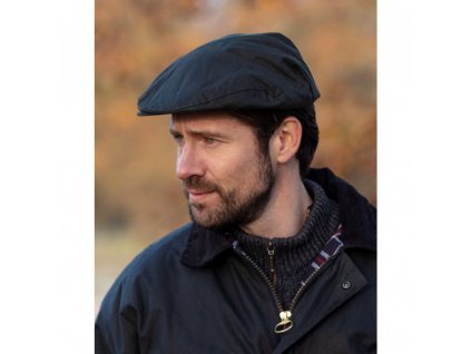 belton flat cap navy model